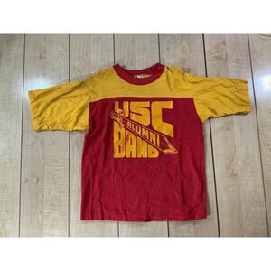 VTG USC Trojan’s Alumni Band Single Stitch Shirt Southern California Color Block
